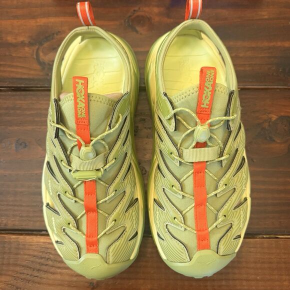 HOKA Hopara 'Grinch' Dark Citron Hiking Sandal Shoes - Picture 5 of 9